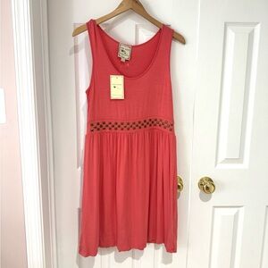 NWT Coral Sleeveless Dress with Studded Detail resortwear summer clothing